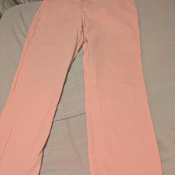 Tommy Hilfigers Pants Mens 38"x 32"  SlimFit Pink Golf  5-pocket Chinos - Picture 1 of 10